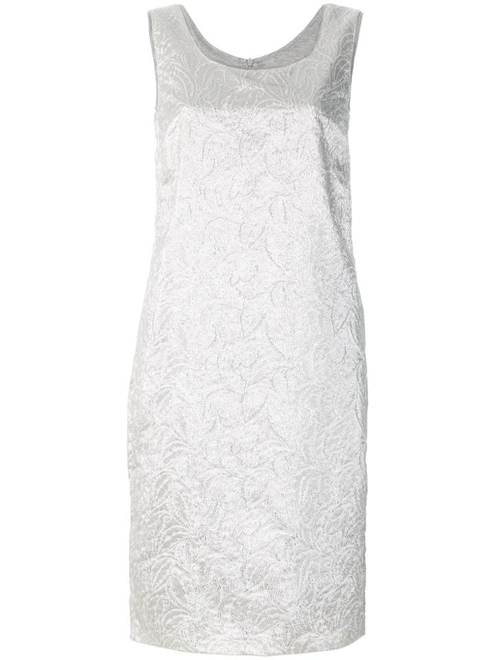 's Max Mara Brocade Shift Midi Dress - Nude & Neutrals