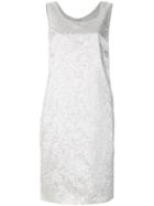 's Max Mara Brocade Shift Midi Dress - Nude & Neutrals