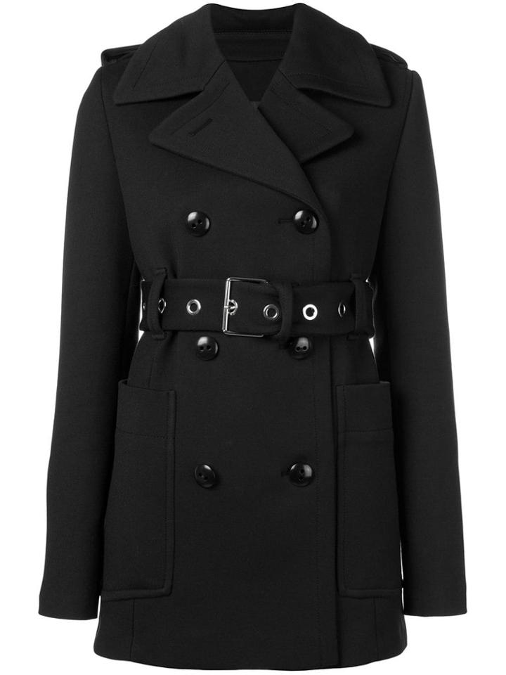Proenza Schouler Double Breasted Short Coat - Black