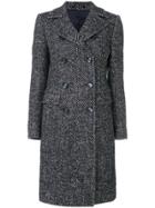 Tagliatore Double-breasted Fitted Coat - Blue
