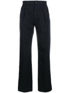 Fortela Straight-leg Pleated Trousers - Blue