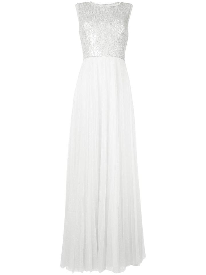 Jenny Packham Embellished Evening Dress - White