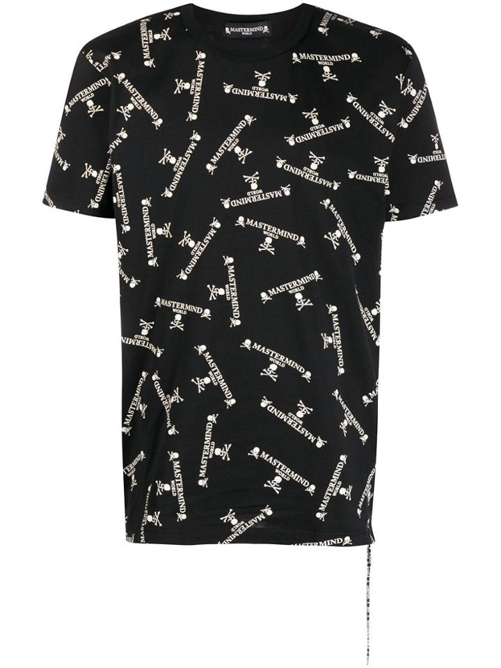 Mastermind World Logo Pattern T-shirt - Black