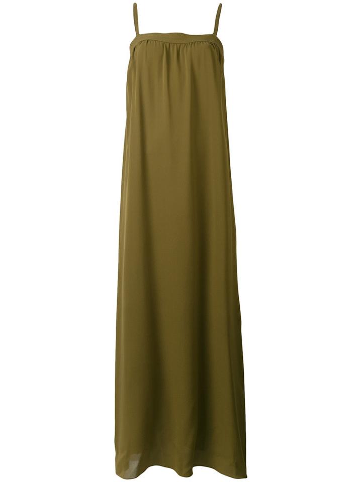 Vince - Bandeau Maxi Dress - Women - Silk - Xs, Green, Silk