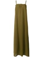 Vince - Bandeau Maxi Dress - Women - Silk - Xs, Green, Silk
