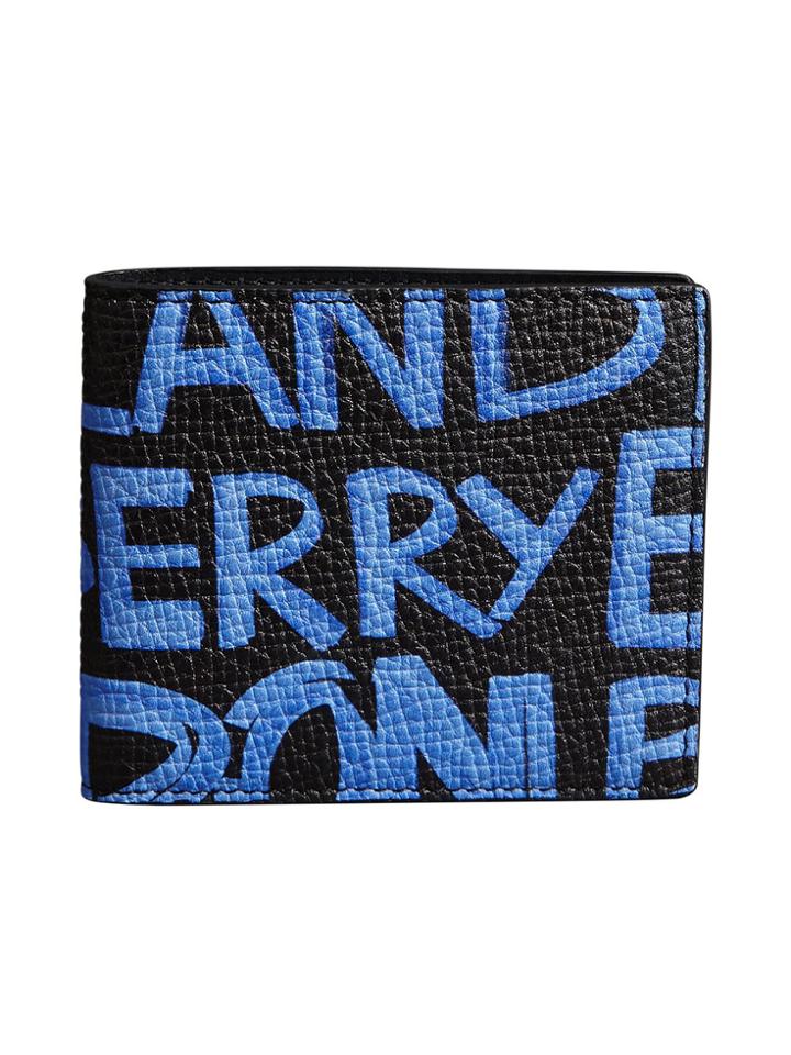 Burberry Graffiti Print Leather International - Black