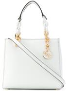 Michael Michael Kors Cynthia Saffiano Satchel - White