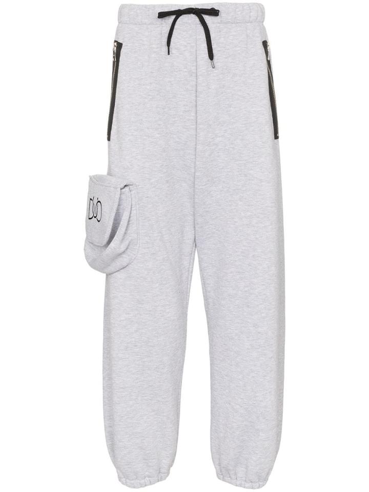 Duo Logo Pocket Sweatpants - Grey