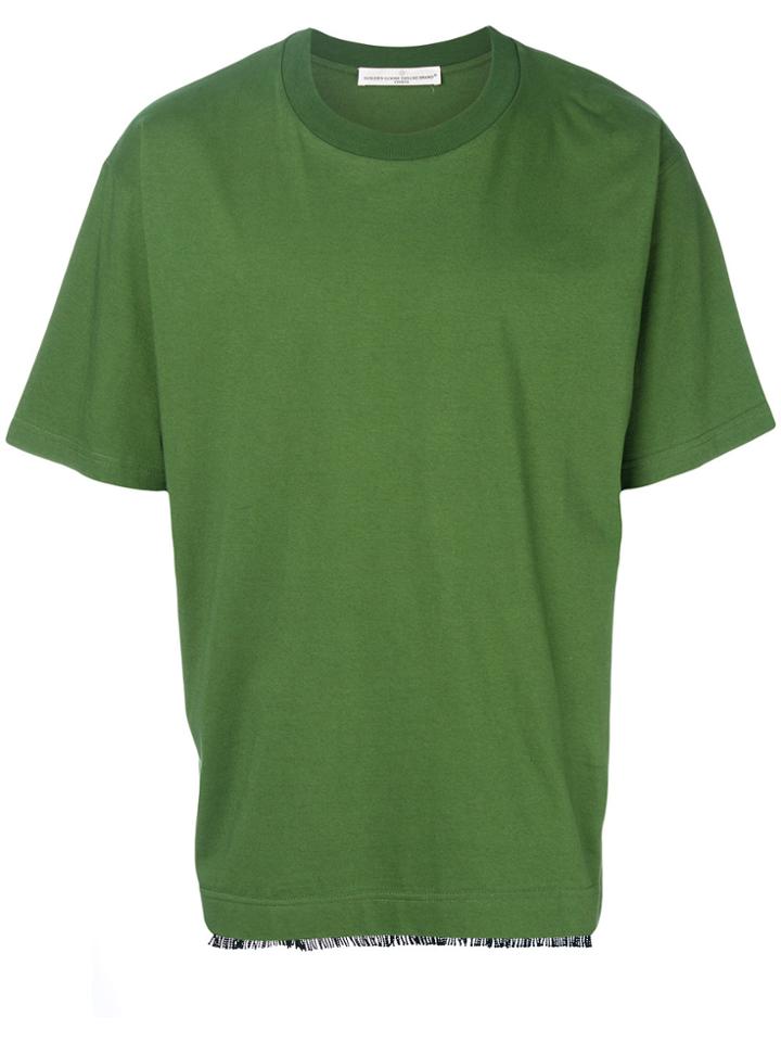 Golden Goose Deluxe Brand Fringe Hem T-shirt - Green