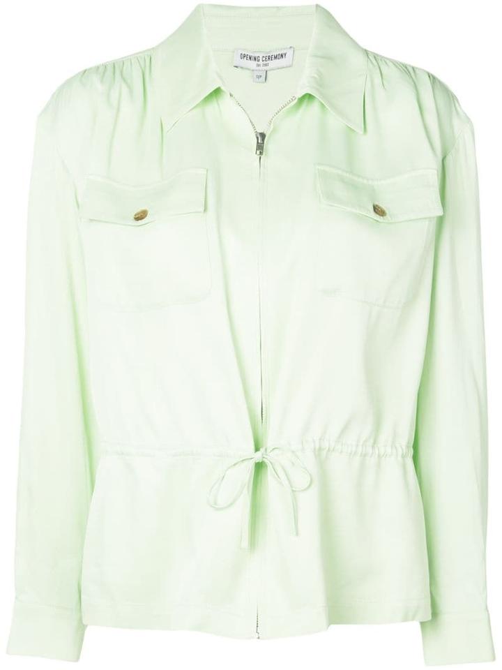 Opening Ceremony Fitted Shirt Jacket - Green