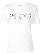 Emilio Pucci Burle Print Logo T-shirt - White