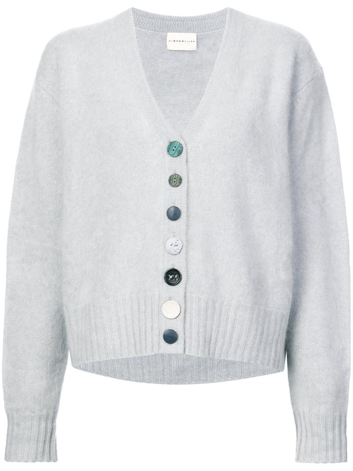 Simon Miller Cashmere Cropped Cardigan - Grey