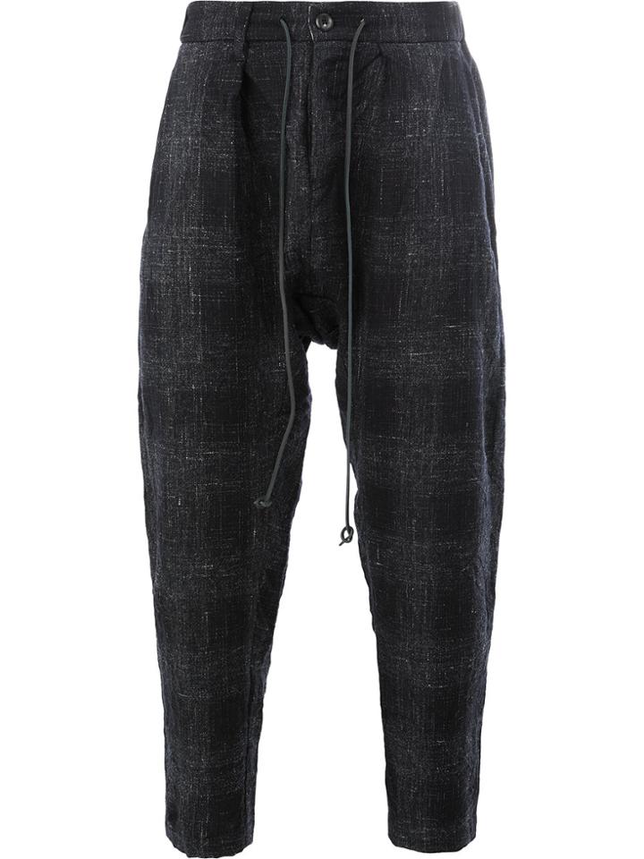 Attachment Drawstring Tailored Pants - Blue