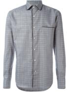 Gabriele Pasini Checked Shirt, Men's, Size: 39, Grey, Cotton