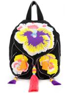 Yuliya Magdych Pansies Rucksack - Black