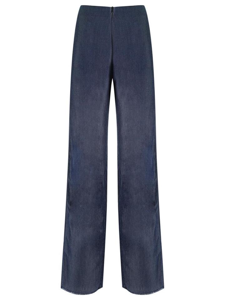Uma Raquel Davidowicz Wide Leg Trousers, Women's, Size: 38, Blue, Lyocell