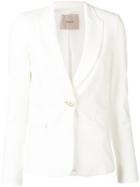 Twin-set Single Button Blazer - White