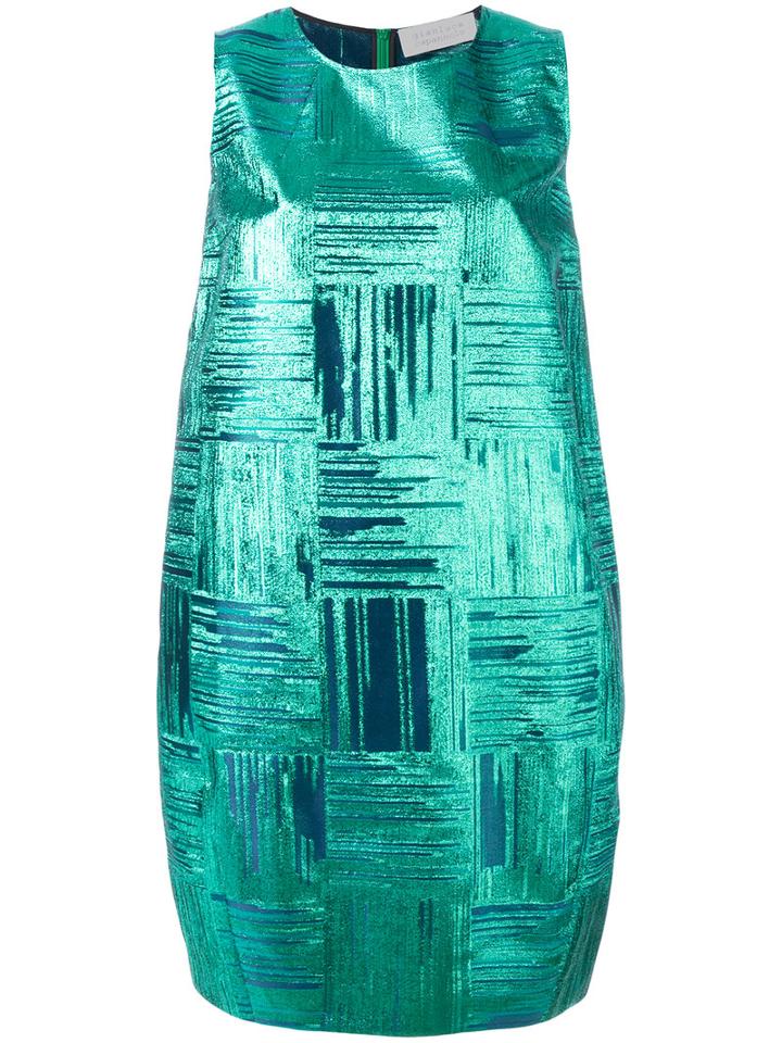 Gianluca Capannolo Sleeveless Dress, Women's, Size: 46, Green, Polyester/polyamide/silk