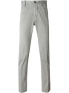 Incotex Slim Chino Trousers, Men's, Size: 38, Grey, Cotton/spandex/elastane
