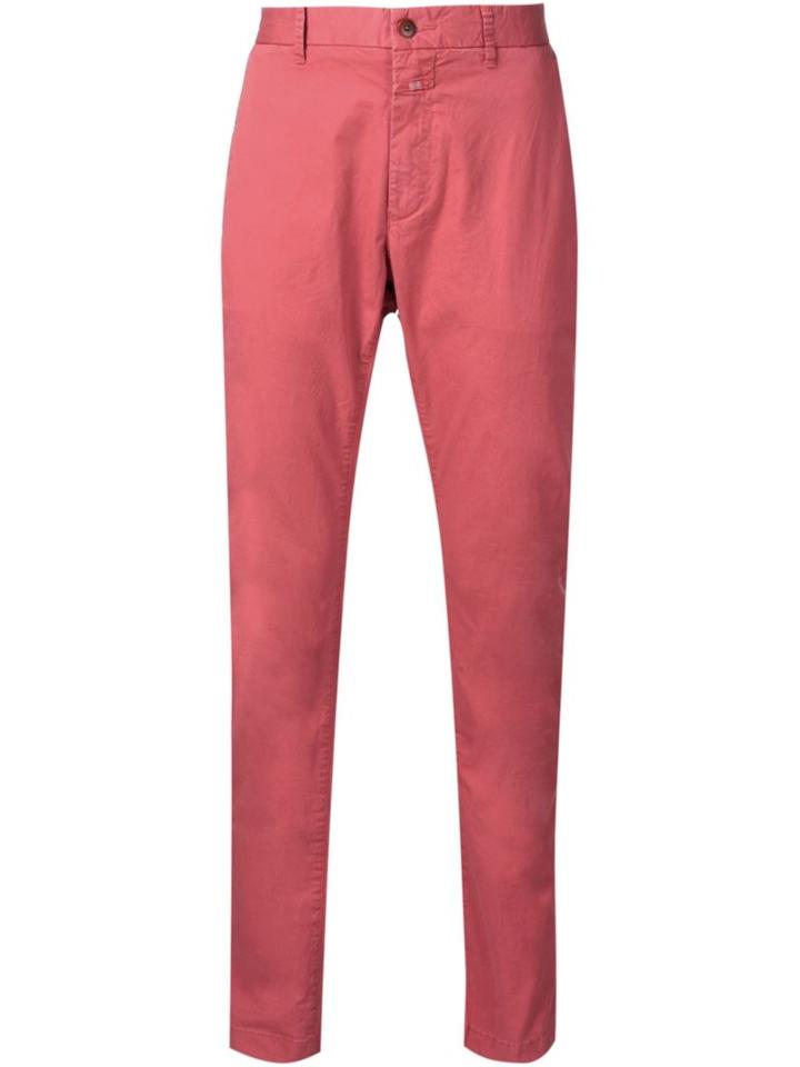 Closed Straight Jeans, Men's, Size: 29, Red, Cotton