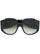 Gucci Eyewear Oversized Round Frame Sunglasses - Black