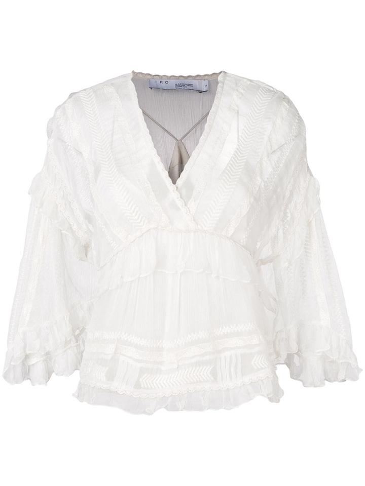 Iro Halo Embroidered Blouse - White
