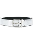 Maison Margiela Metallic Logo-embossed Belt