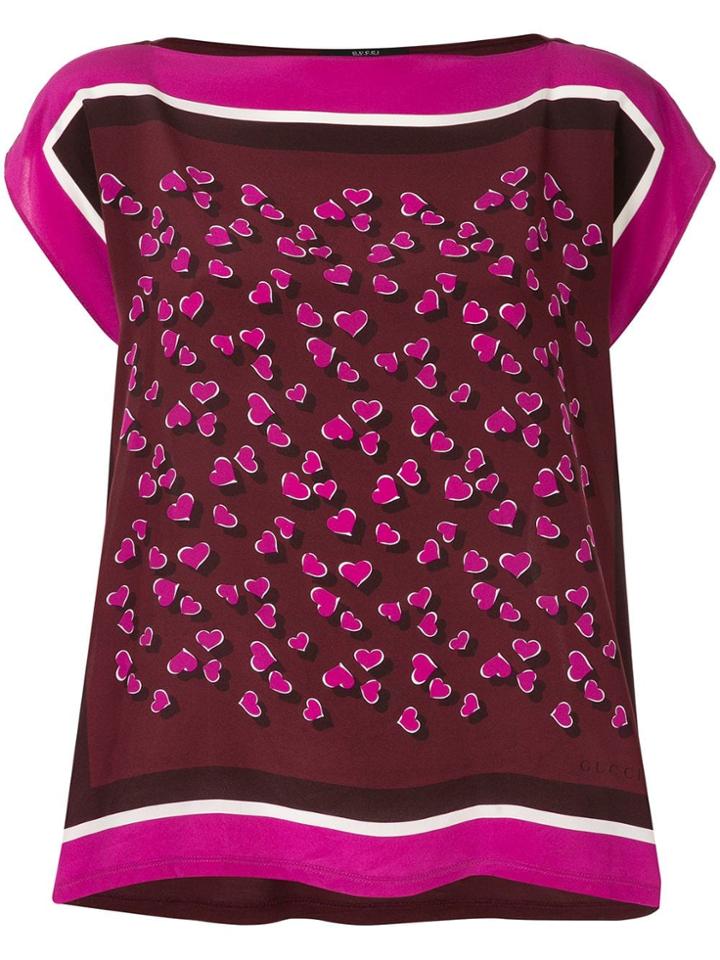 Gucci Vintage Foulard Print Top - Brown