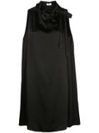 Rosetta Getty Oversized Neck-tied Dress - Black