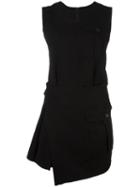 Comme Des Garçons Pre-owned Short Asymmetric Dress - Black