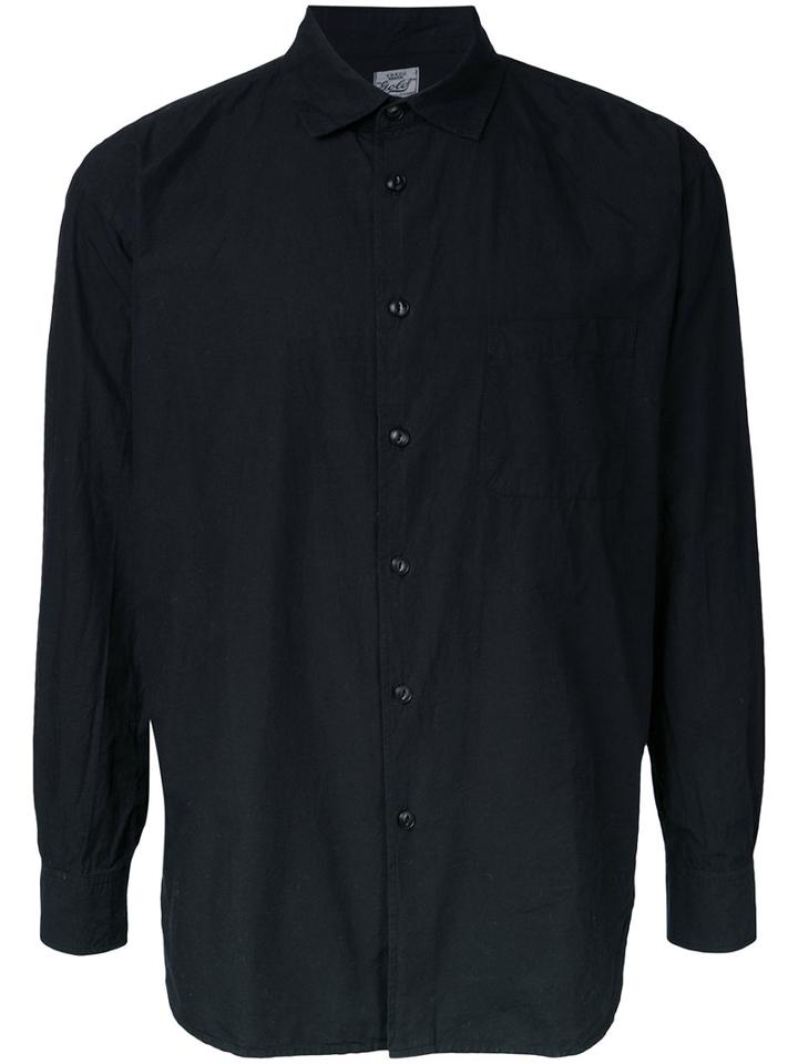 Gold Loose Fit Shirt, Men's, Size: Small, Black, Cotton