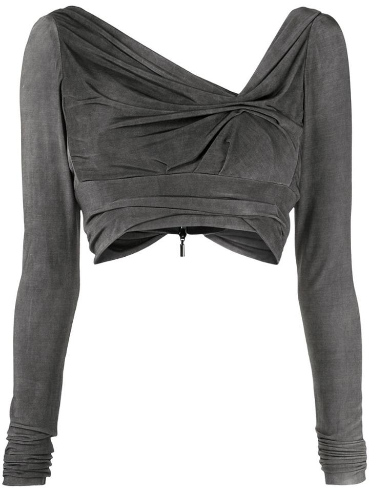 Maticevski Chemical Crop Top - Grey