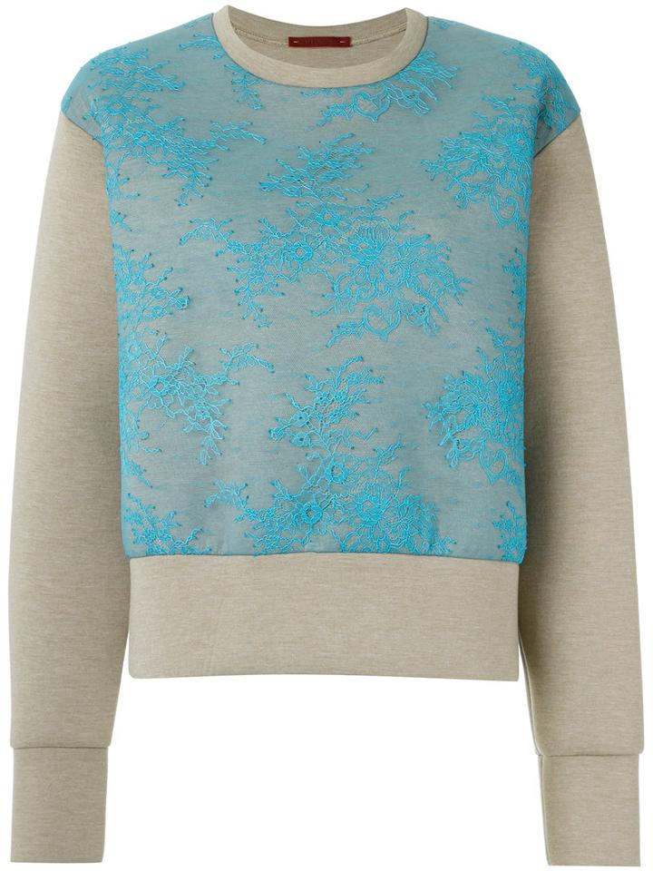 À La Garçonne - Cropped Sweatshirt - Unisex - Cotton/polyester - P, Nude/neutrals, Cotton/polyester
