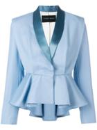 Christian Pellizzari Peplum Jacket - Blue