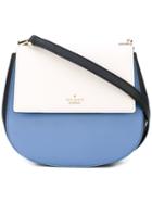 Kate Spade - Logo Plaque Crossbody Bag - Women - Calf Leather/polyester/polyurethane - One Size, Blue, Calf Leather/polyester/polyurethane