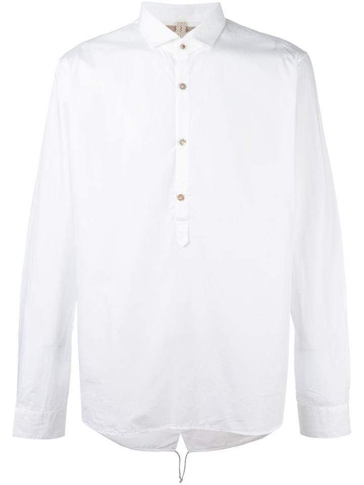 Dnl 'ua1' Shirt, Men's, Size: 39, White, Cotton