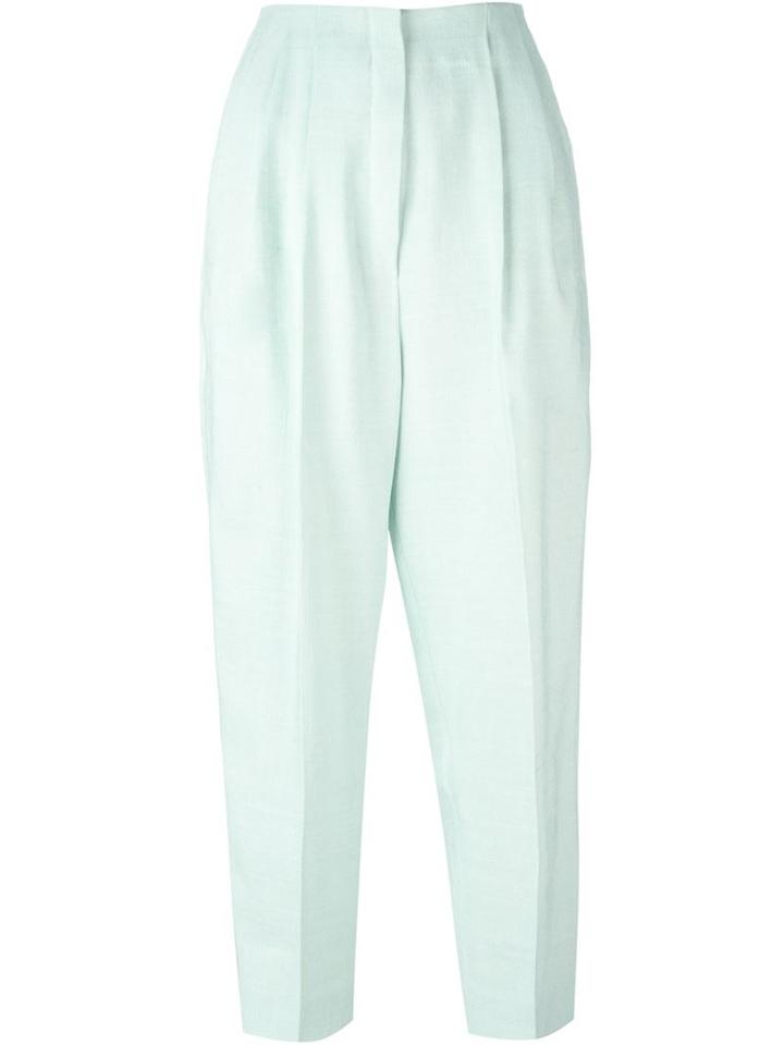 Delpozo Cropped Pleated Trousers