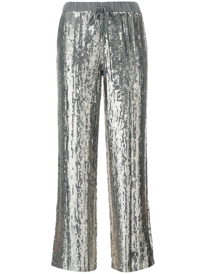 P.a.r.o.s.h. Sequin Embellished Trousers - Grey