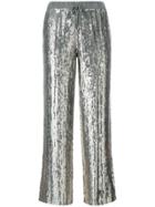 P.a.r.o.s.h. Sequin Embellished Trousers - Grey