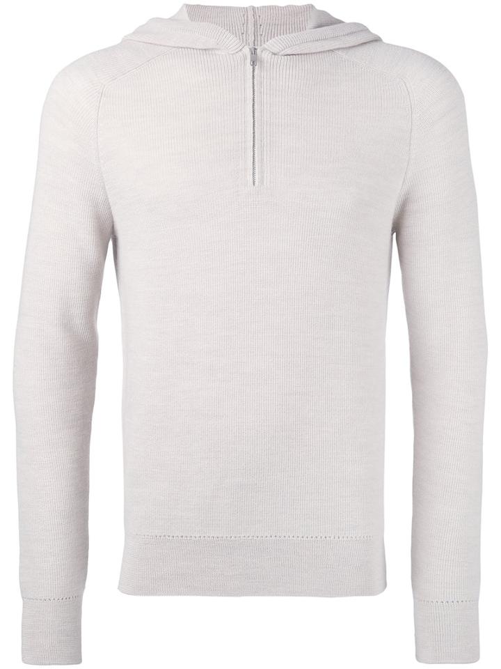 Maison Margiela - Fitted Hooded Sweatshirt - Men - Wool - M, Nude/neutrals, Wool