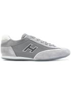 Hogan Contrast Panel Sneakers - Grey