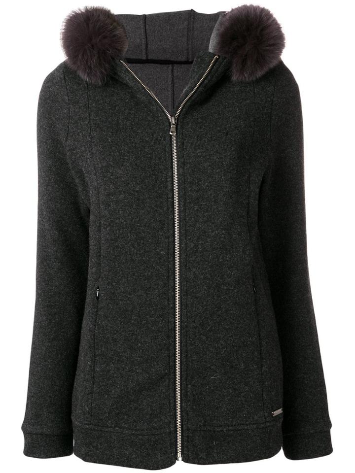 Woolrich Fur Trim Sweatshirt - Grey