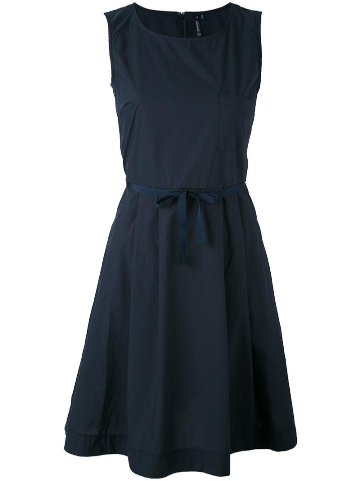 Woolrich - Flared Pocket Dress - Women - Cotton - L, Blue, Cotton