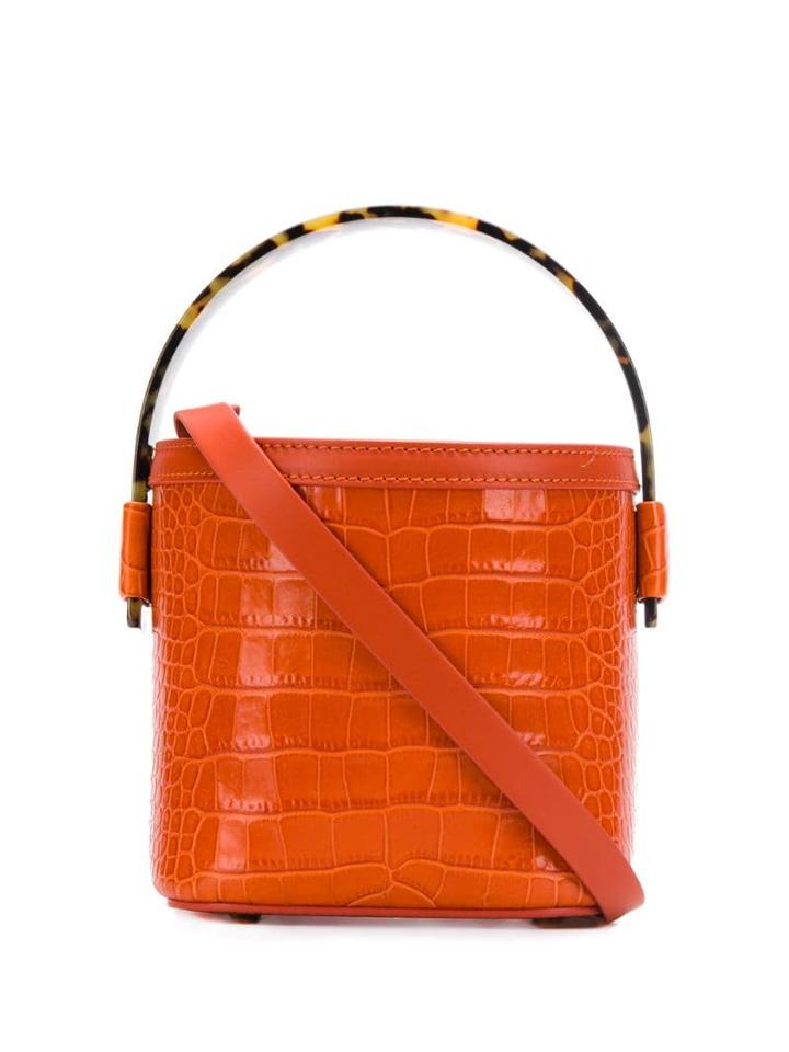 Nico Giani Croc-effect Bucket Bag - Orange