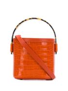 Nico Giani Croc-effect Bucket Bag - Orange