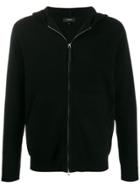 Theory Zip-up Cashmere Hoodie - Black