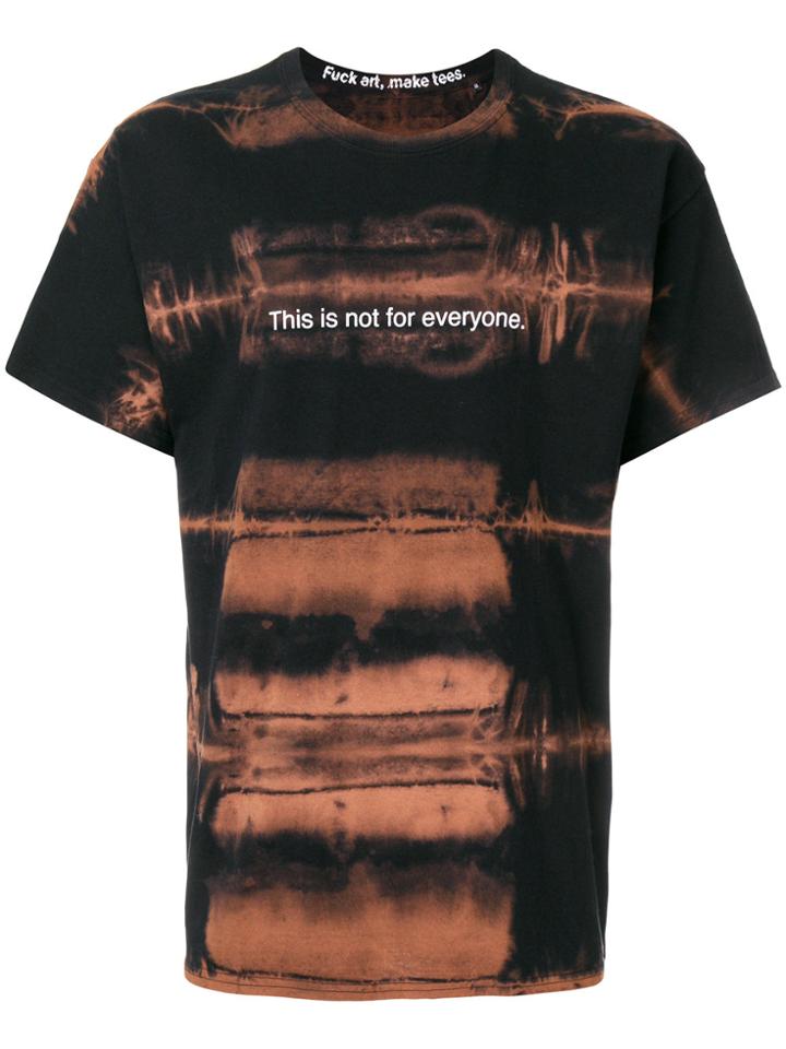 F.a.m.t. This Is Not For Everyone Bleach T-shirt - Brown