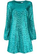 P.a.r.o.s.h. Sequin Flared Dress - Blue