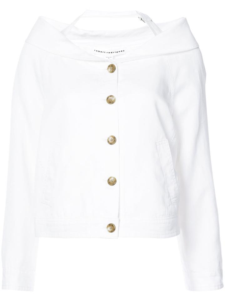 Robert Rodriguez Cut-detail Blazer - White
