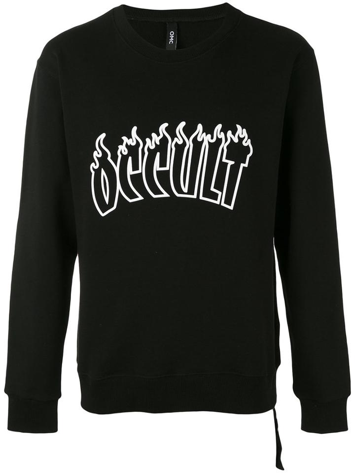 Omc - Flames Sweatshirt - Unisex - Cotton - S, Black, Cotton